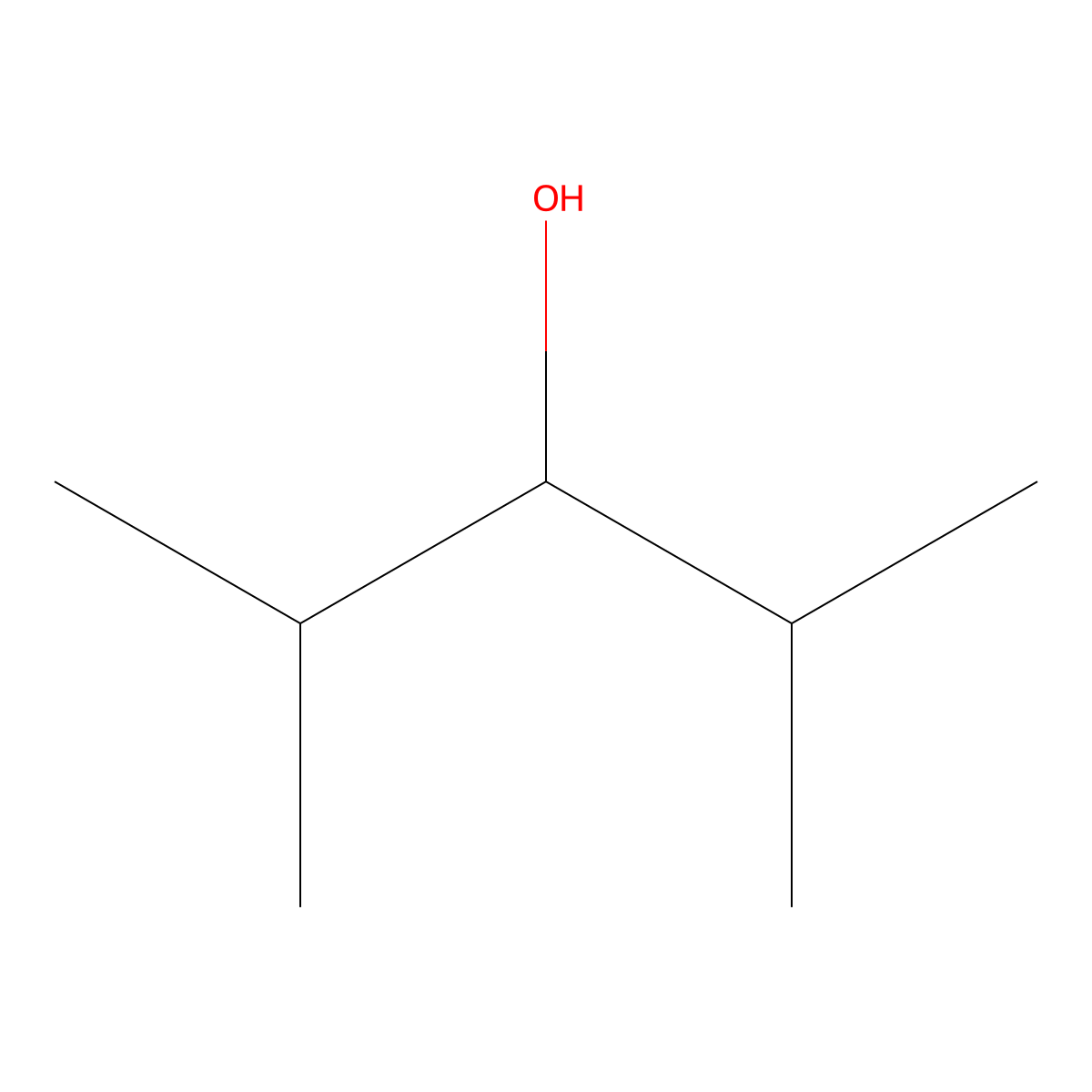 2,4-Dimethyl-3-pentanol molecular structure, CAS 600-36-2