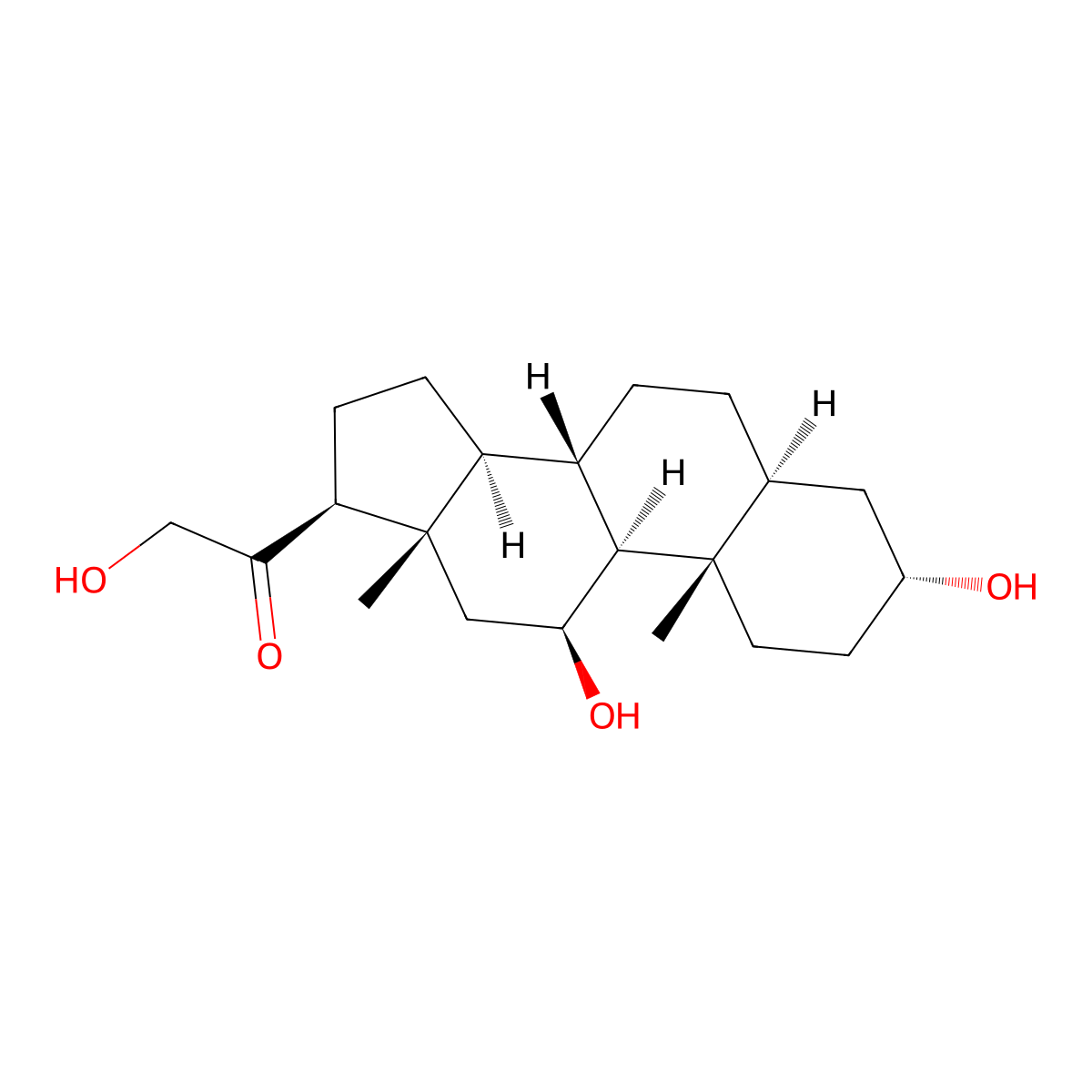 5alpha-Tetrahydrocorticosterone molecular structure, CAS 600-63-5