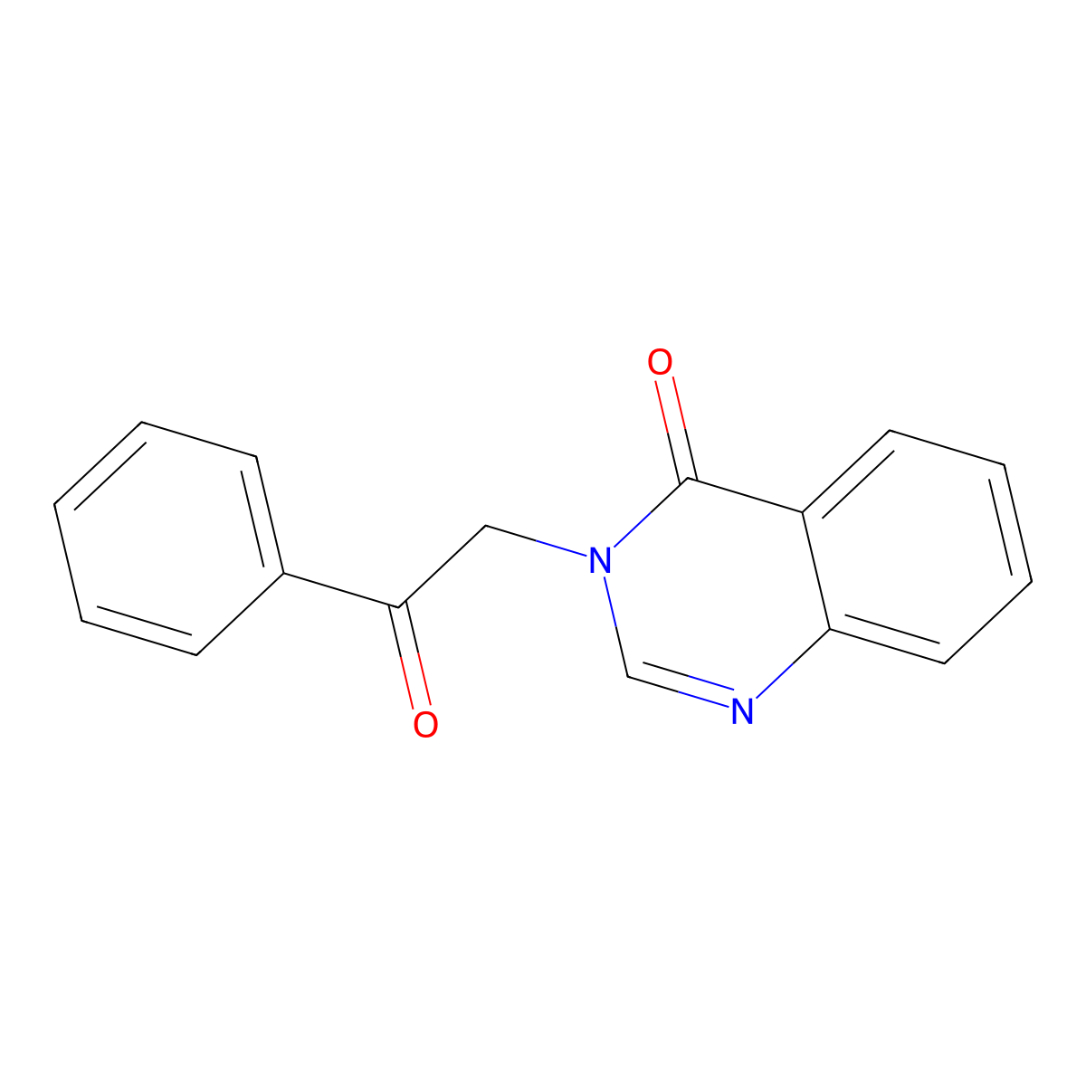3-(2-oxo-2-phenylethyl)-4(3H)-quinazolinone molecular structure, CAS 60007-51-4