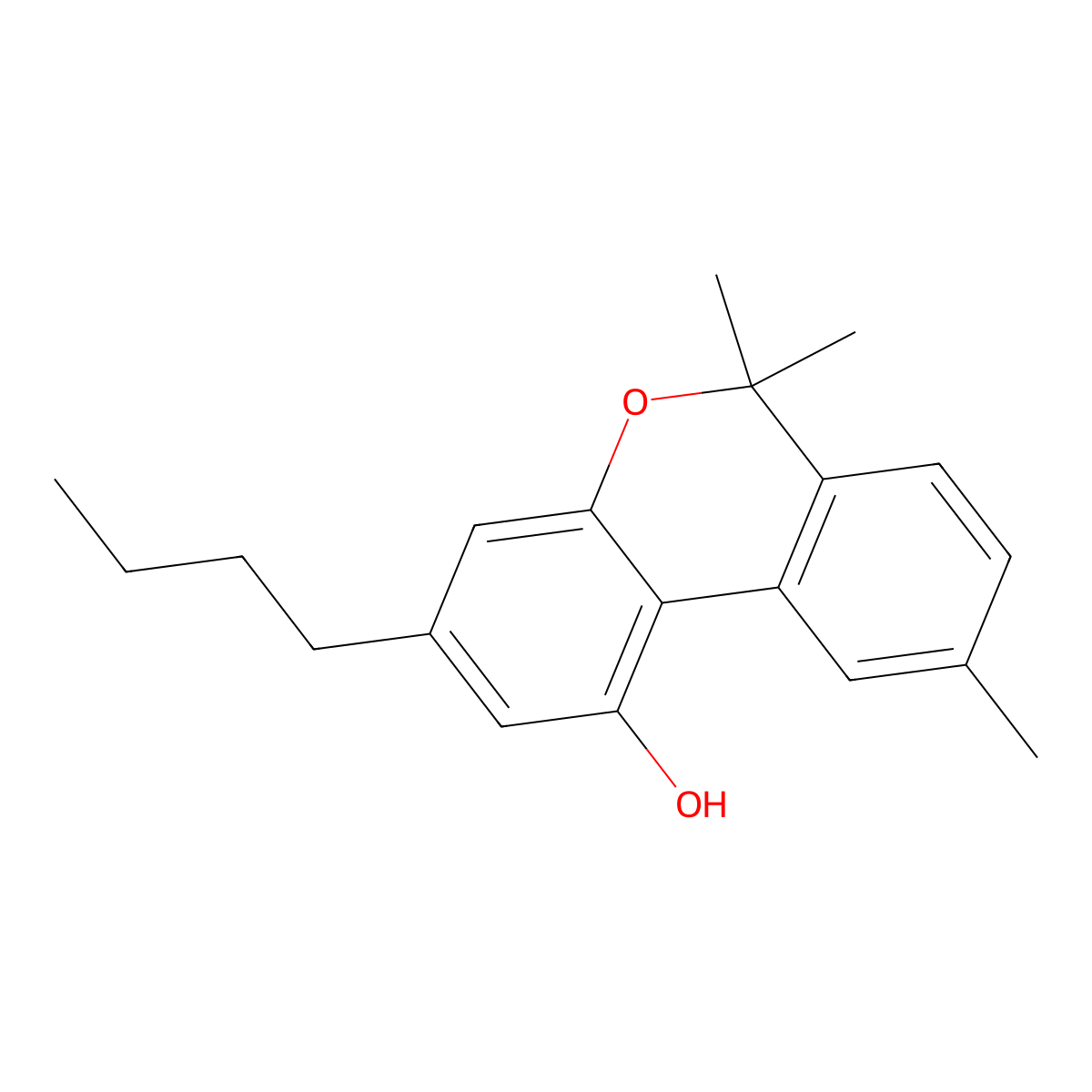 Cannabinol-C4 molecular structure, CAS 60007-99-0