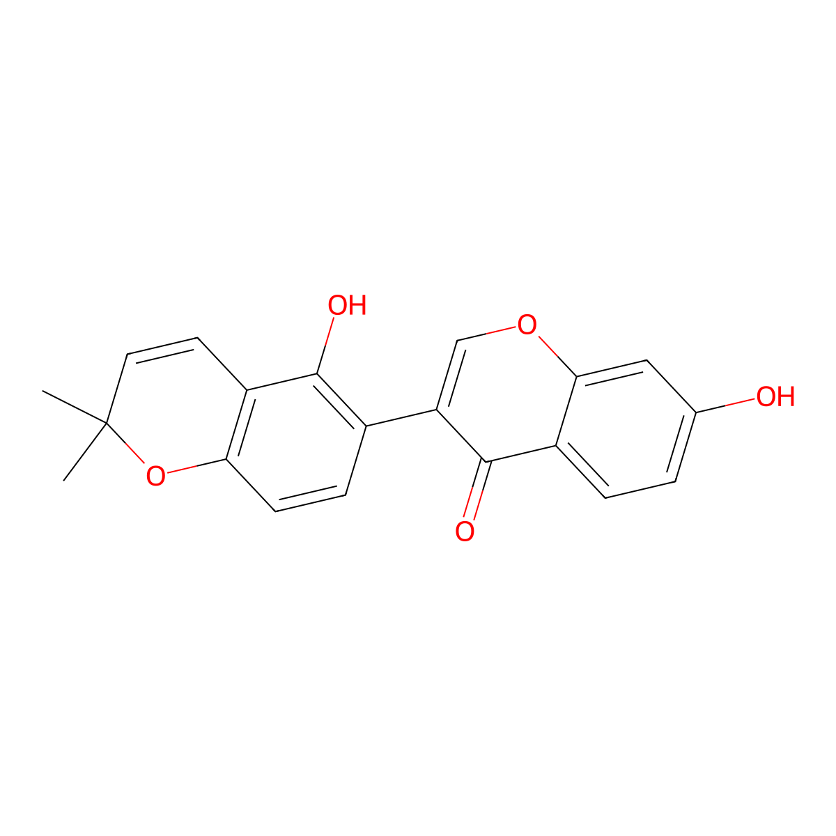 Glabrone molecular structure, CAS 60008-02-8