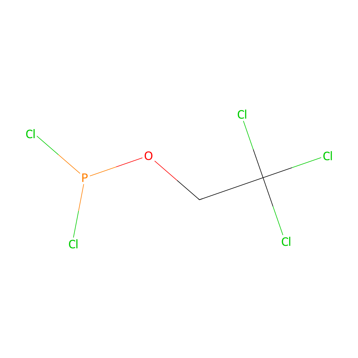 Phosphorodichloridous acid, 2,2,2-trichloroethyl ester molecular structure, CAS 60010-51-7