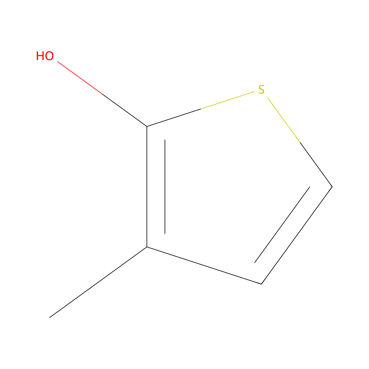 3-Methylthiophen-2-ol molecular structure, CAS 60011-45-2