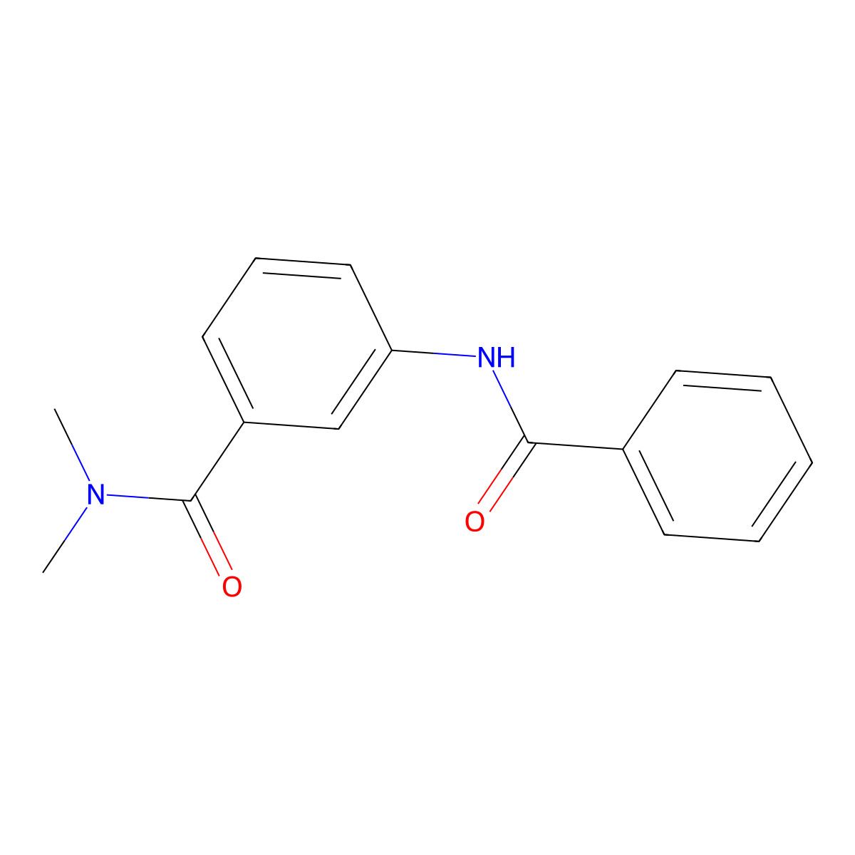 3-benzamido-N,N-dimethylbenzamide molecular structure, CAS 600125-57-3