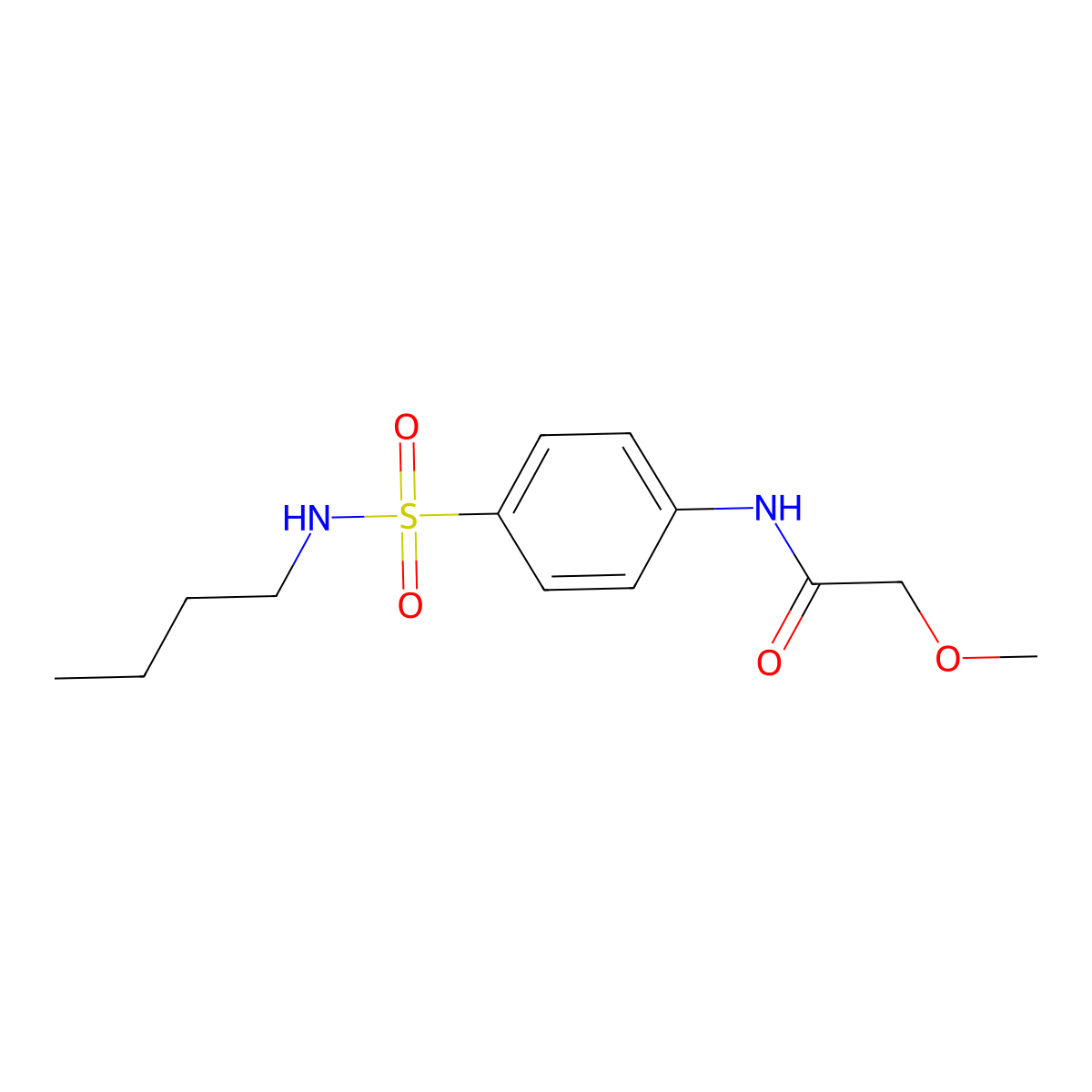 N-[4-(butylsulfamoyl)phenyl]-2-methoxyacetamide molecular structure, CAS 600138-32-7