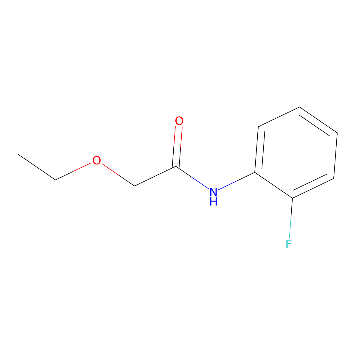 2-ethoxy-N-(2-fluorophenyl)acetamide molecular structure, CAS 600139-07-9