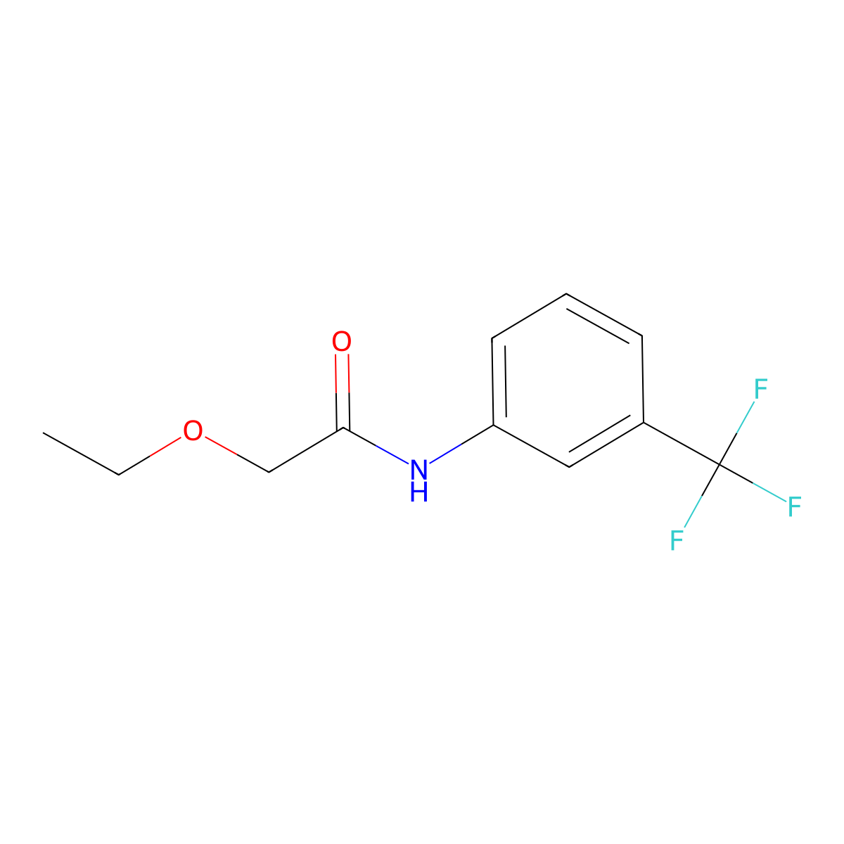 2-ethoxy-N-[3-(trifluoromethyl)phenyl]acetamide molecular structure, CAS 600139-17-1