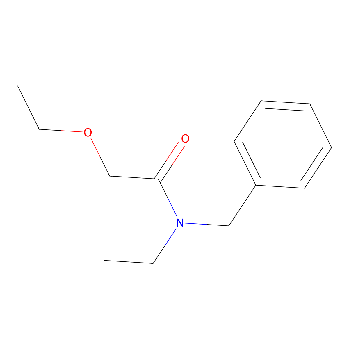 N-benzyl-2-ethoxy-N-ethylacetamide molecular structure, CAS 600139-24-0