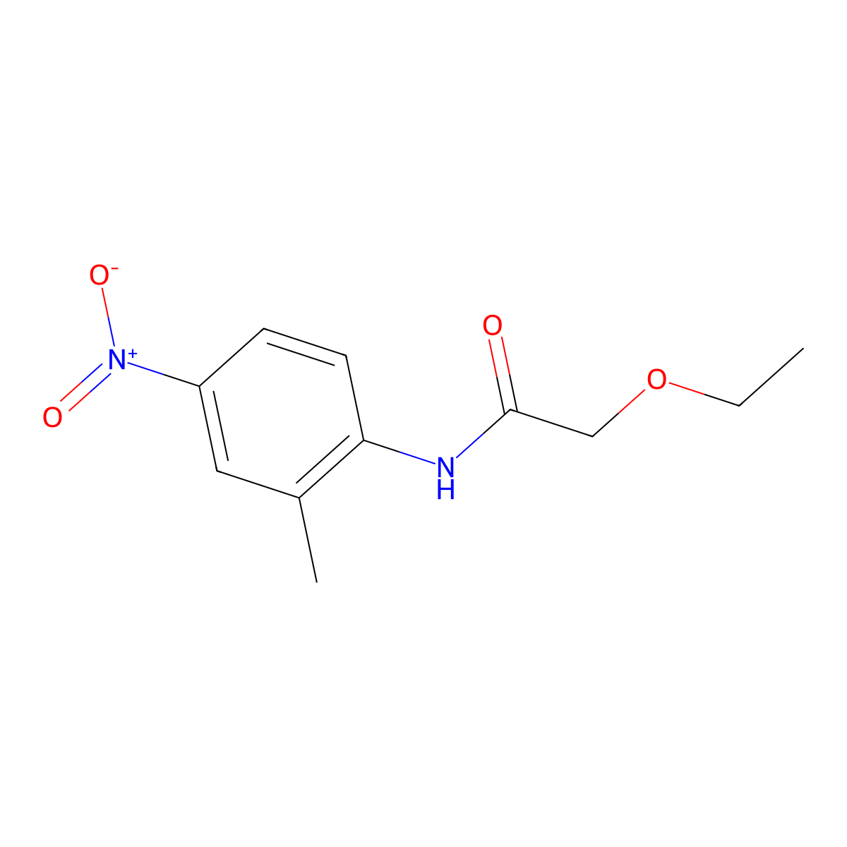 2-ethoxy-N-(2-methyl-4-nitrophenyl)acetamide molecular structure, CAS 600139-34-2