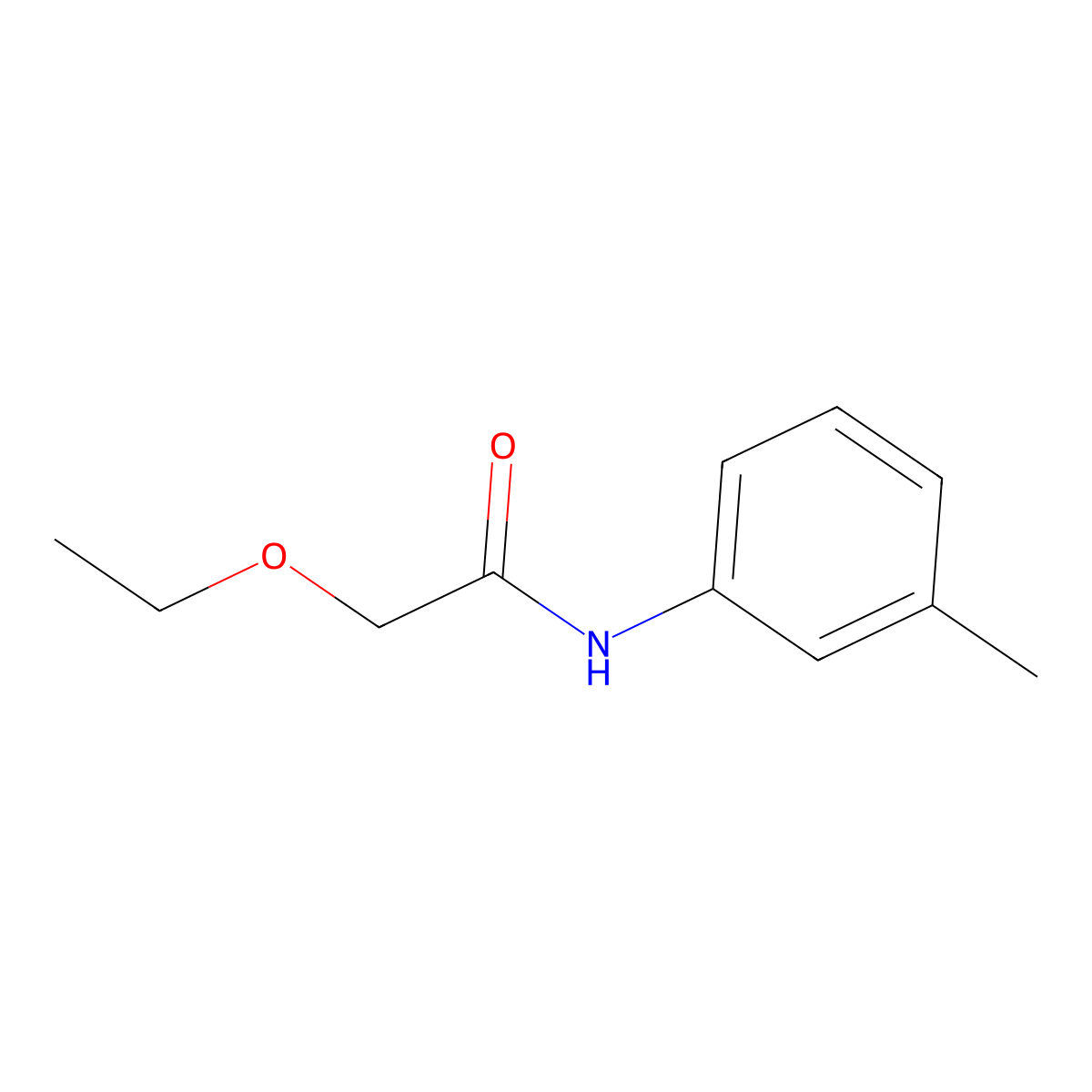 2-ethoxy-N-(3-methylphenyl)acetamide molecular structure, CAS 600139-47-7