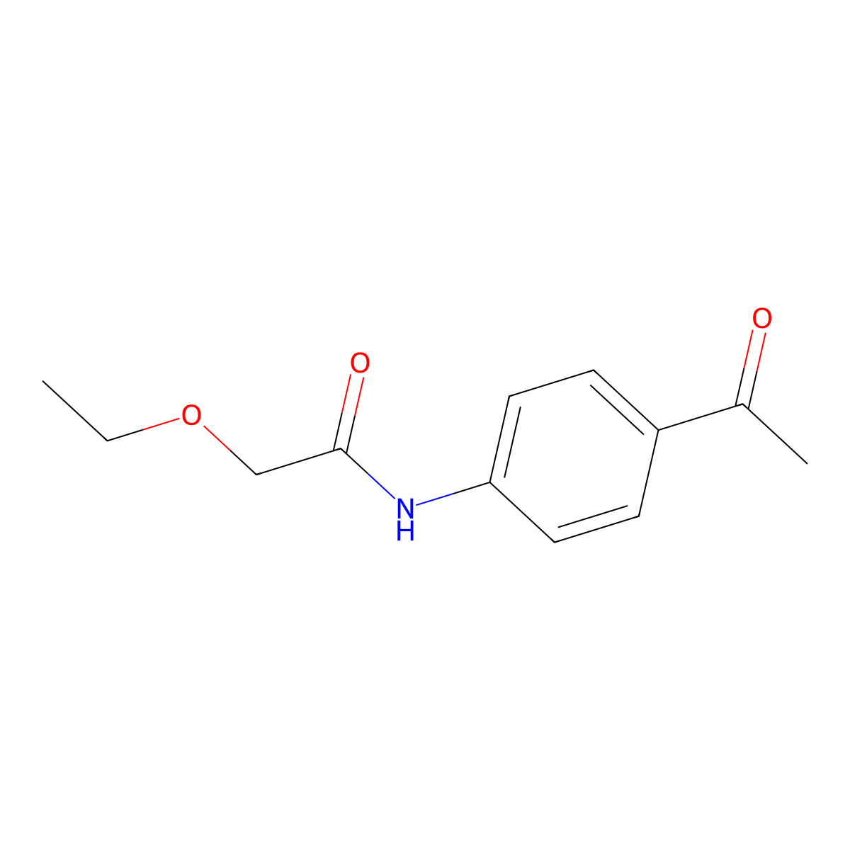 N-(4-acetylphenyl)-2-ethoxyacetamide molecular structure, CAS 600139-51-3