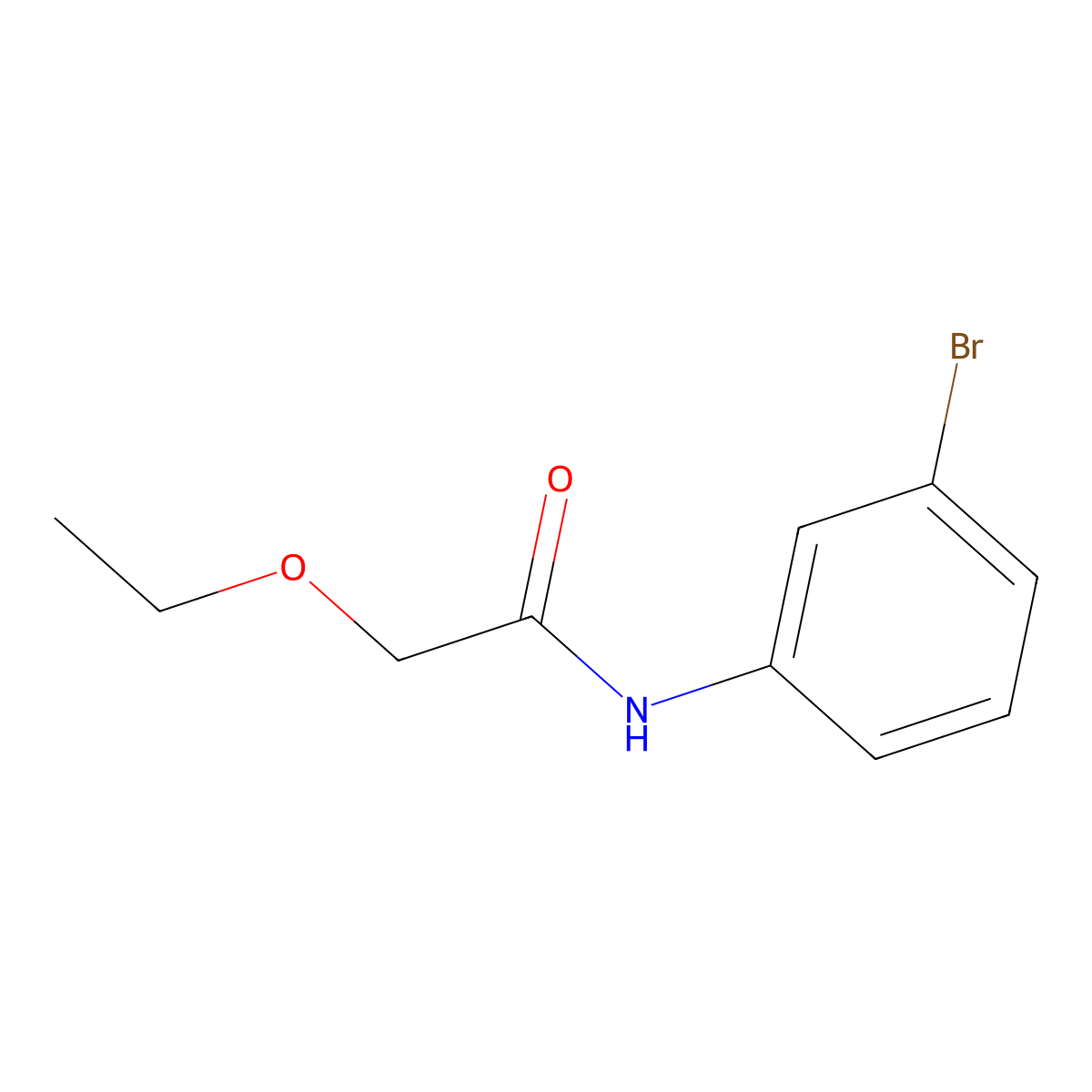 N-(3-bromophenyl)-2-ethoxyacetamide molecular structure, CAS 600139-57-9