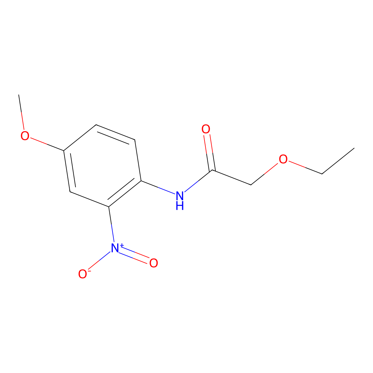 2-ethoxy-N-(4-methoxy-2-nitrophenyl)acetamide molecular structure, CAS 600139-71-7