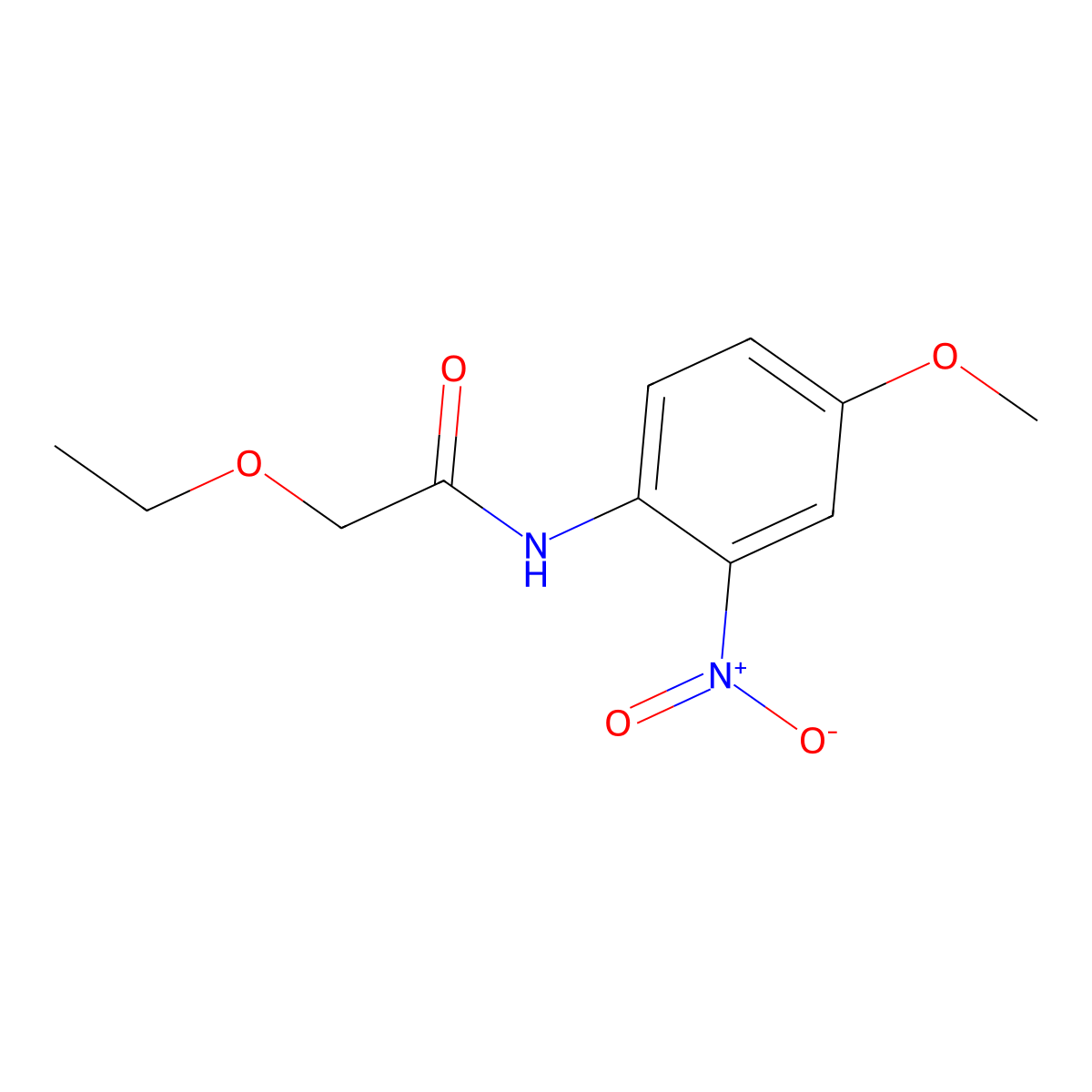 2-ethoxy-N-(4-methoxy-2-nitrophenyl)acetamide molecular structure, CAS 600139-71-7