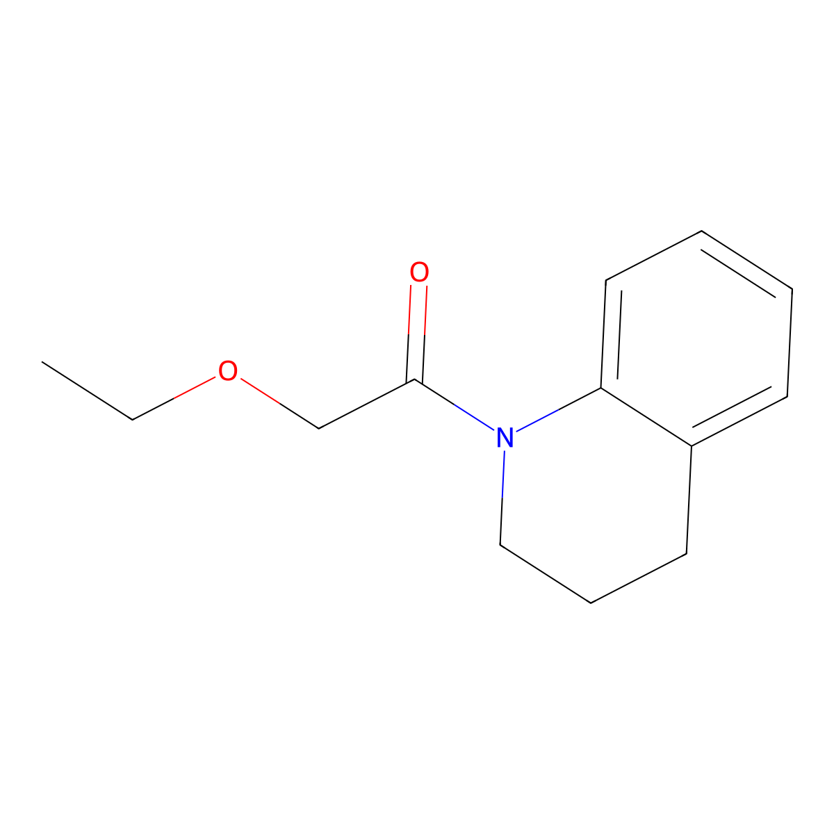 1-(3,4-dihydroquinolin-1(2H)-yl)-2-ethoxyethanone molecular structure, CAS 600140-12-3