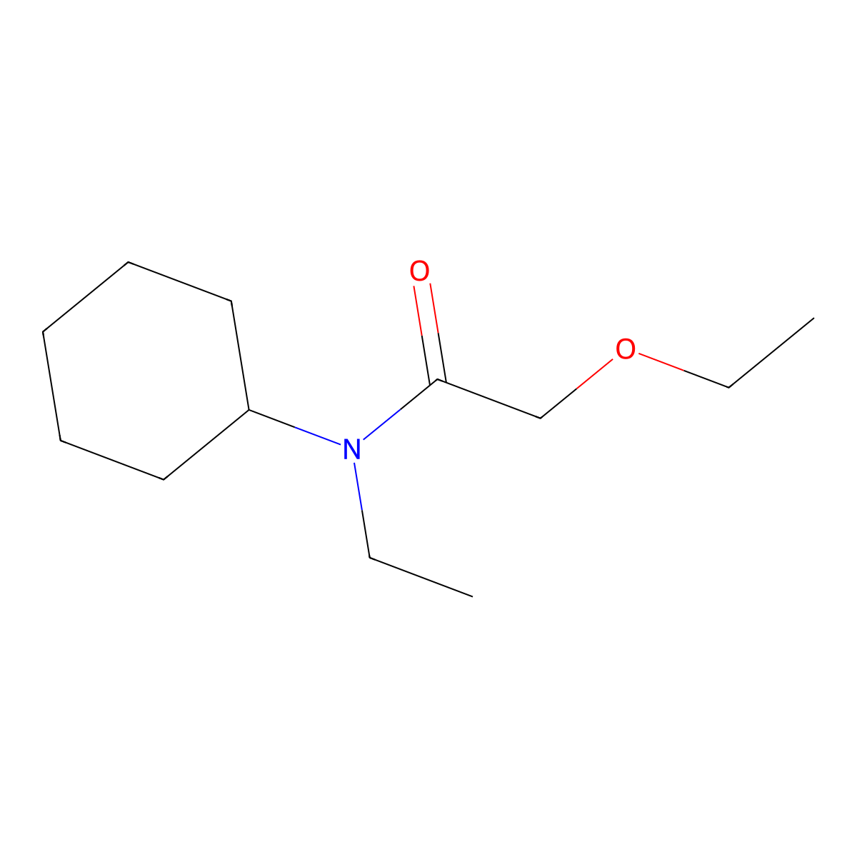 N-cyclohexyl-2-ethoxy-N-ethylacetamide molecular structure, CAS 600140-13-4