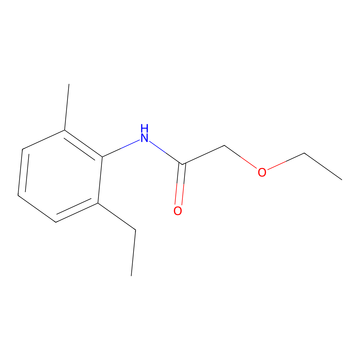 2-ethoxy-N-(2-ethyl-6-methylphenyl)acetamide molecular structure, CAS 600140-22-5