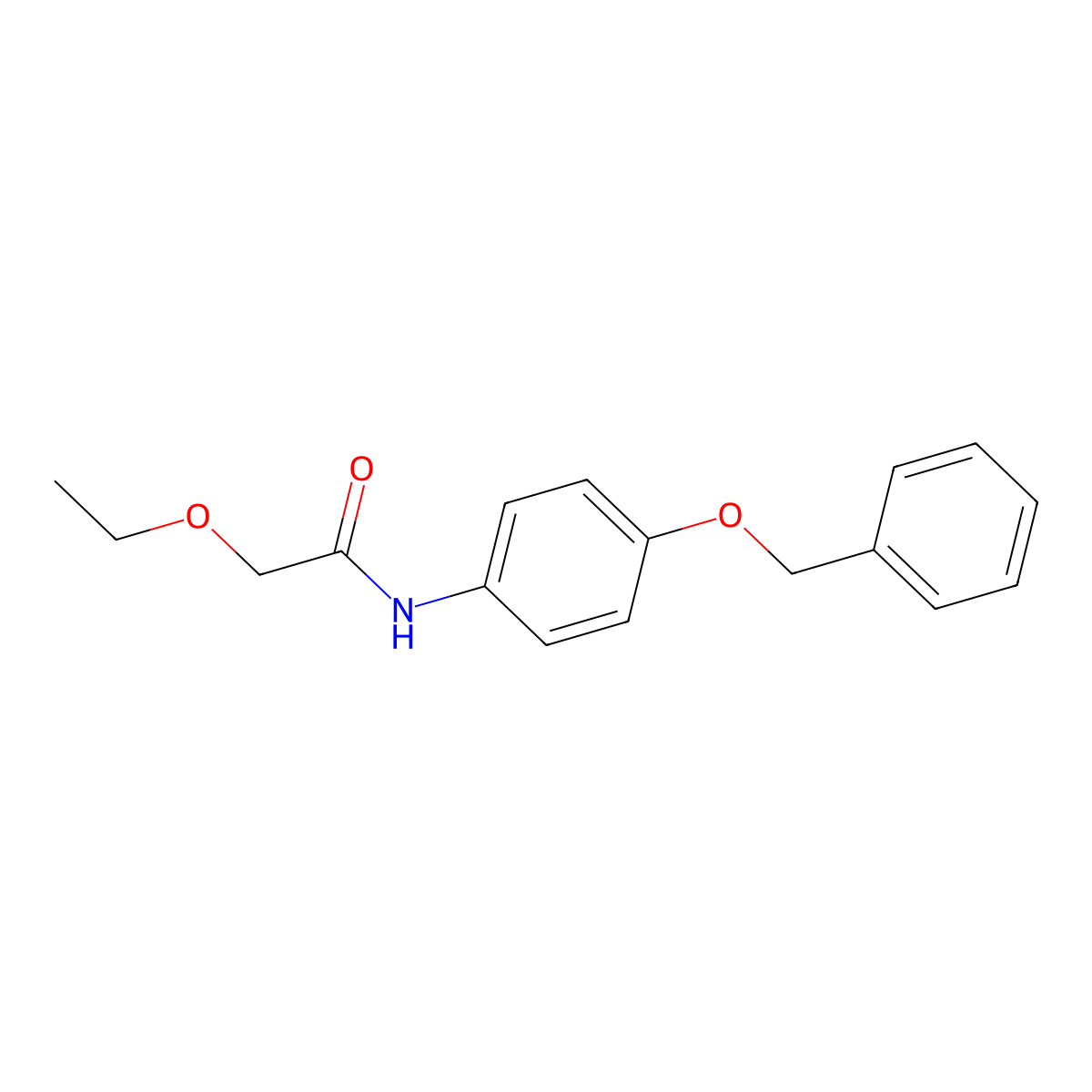 N-[4-(benzyloxy)phenyl]-2-ethoxyacetamide molecular structure, CAS 600140-23-6