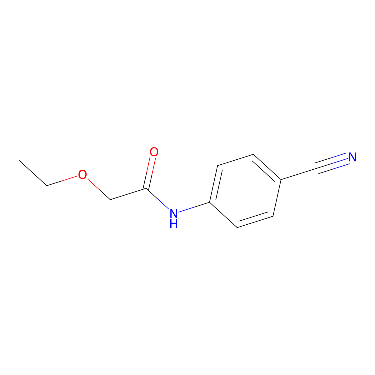 N-(4-cyanophenyl)-2-ethoxyacetamide molecular structure, CAS 600140-37-2
