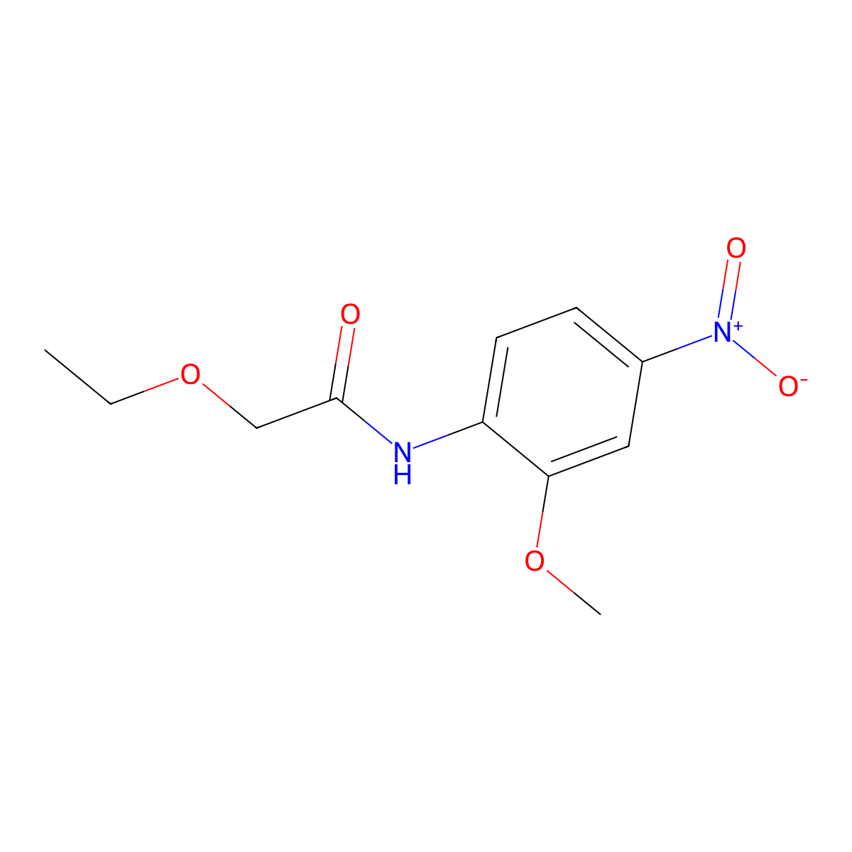2-ethoxy-N-(2-methoxy-4-nitrophenyl)acetamide molecular structure, CAS 600140-44-1
