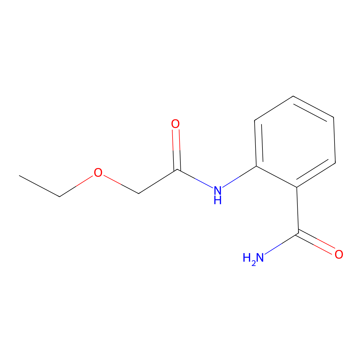 2-[(Ethoxyacetyl)amino]benzamide molecular structure, CAS 600140-47-4
