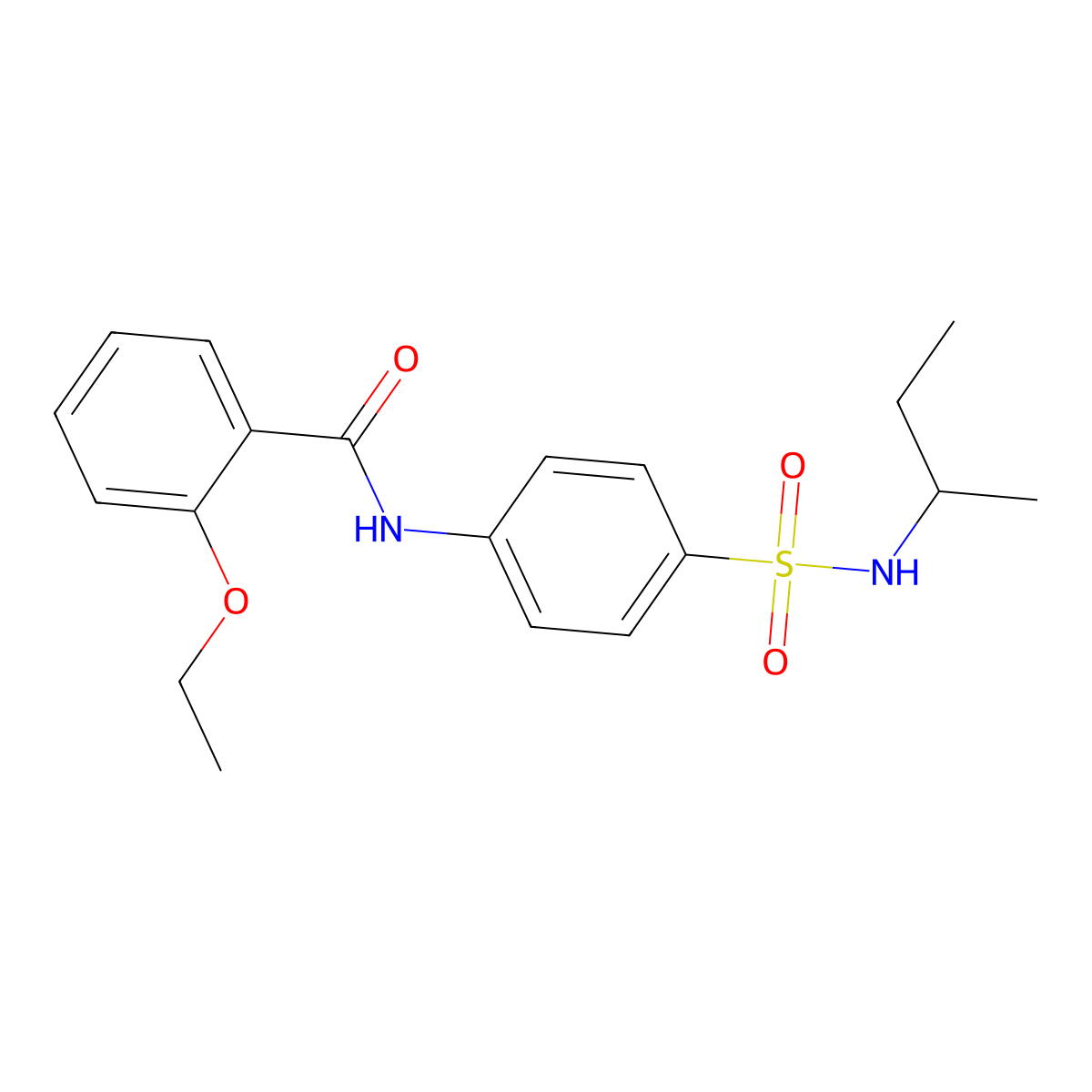 N-[4-(butan-2-ylsulfamoyl)phenyl]-2-ethoxybenzamide molecular structure, CAS 600148-03-6
