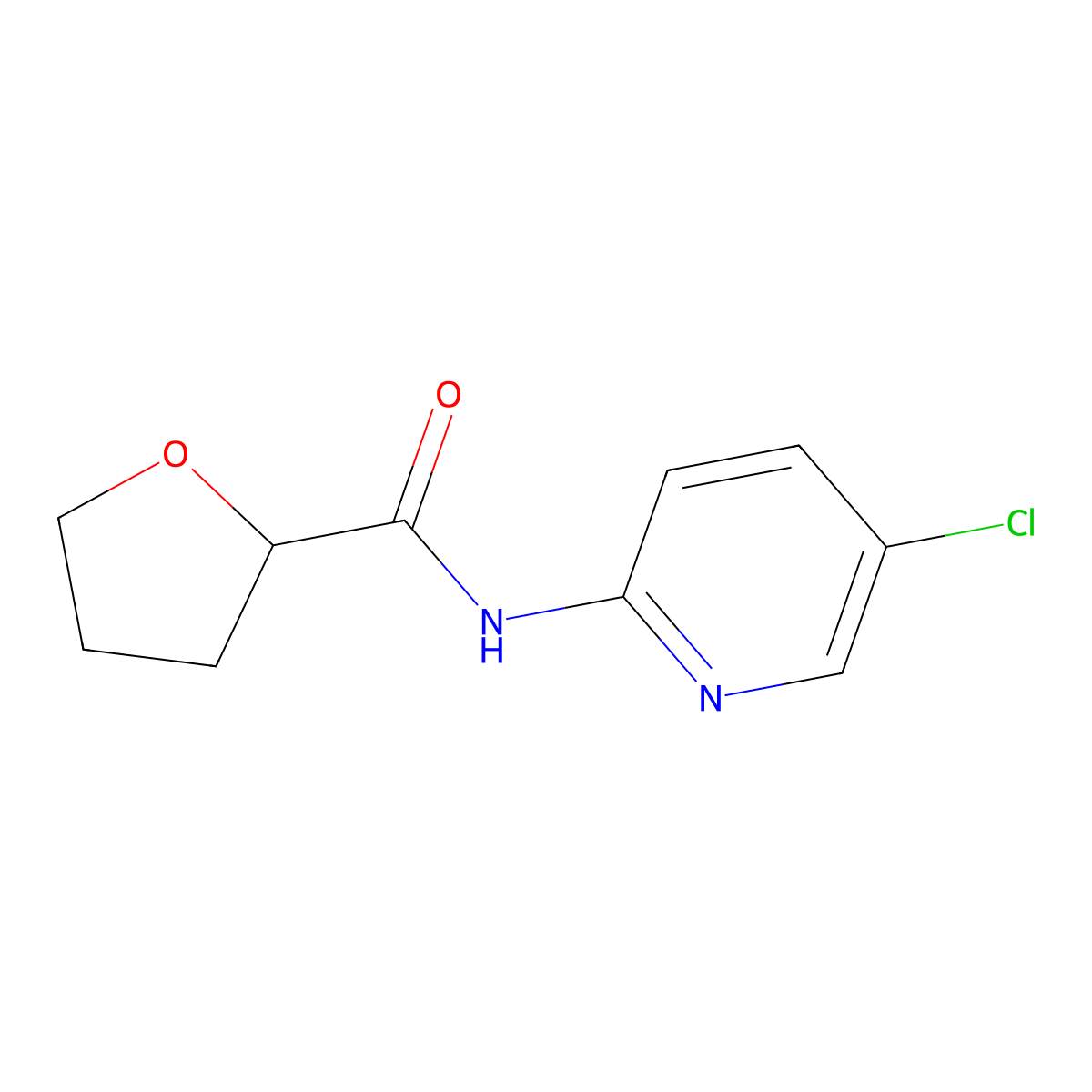 N-(5-Chloropyridin-2-yl)tetrahydrofuran-2-carboxamide molecular structure, CAS 600159-40-8