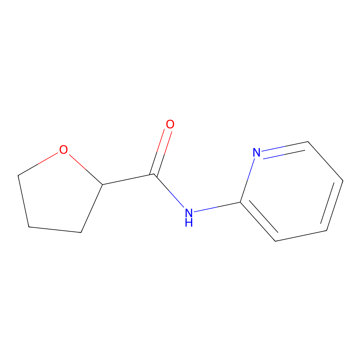 N-(Pyridin-2-yl)tetrahydrofuran-2-carboxamide molecular structure, CAS 600159-64-6