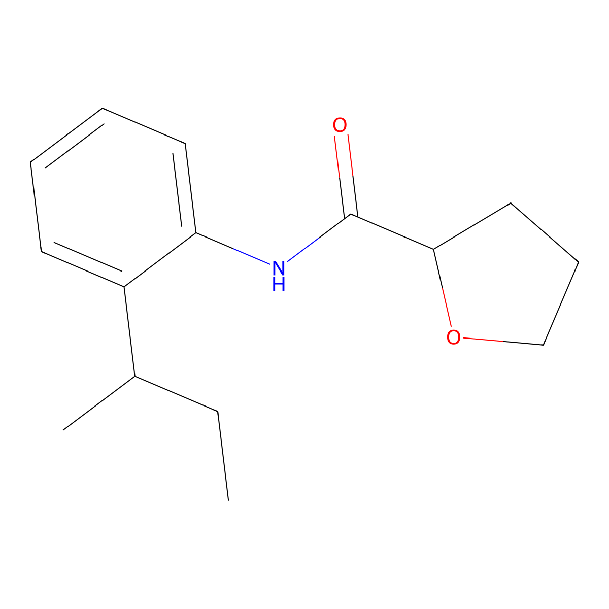 N-(2-butan-2-ylphenyl)oxolane-2-carboxamide molecular structure, CAS 600159-92-0