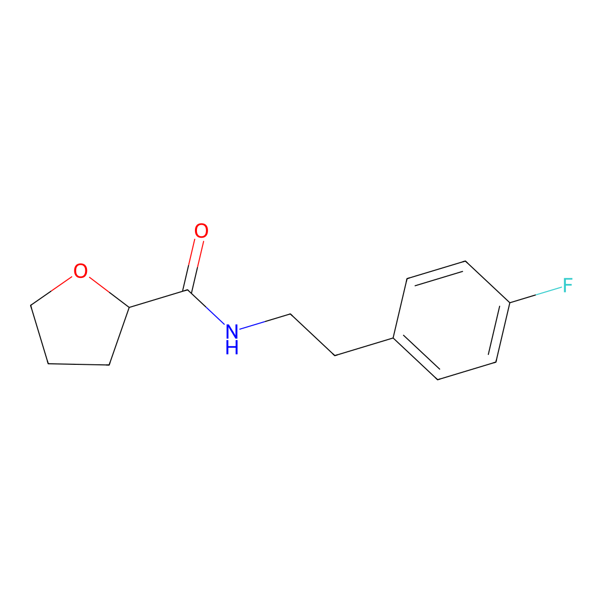 N-[2-(4-fluorophenyl)ethyl]oxolane-2-carboxamide molecular structure, CAS 600159-97-5