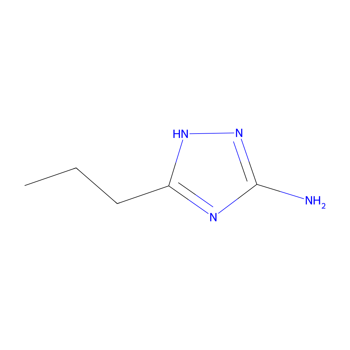 3-Propyl-1H-1,2,4-triazol-5-amine molecular structure, CAS 60016-62-8