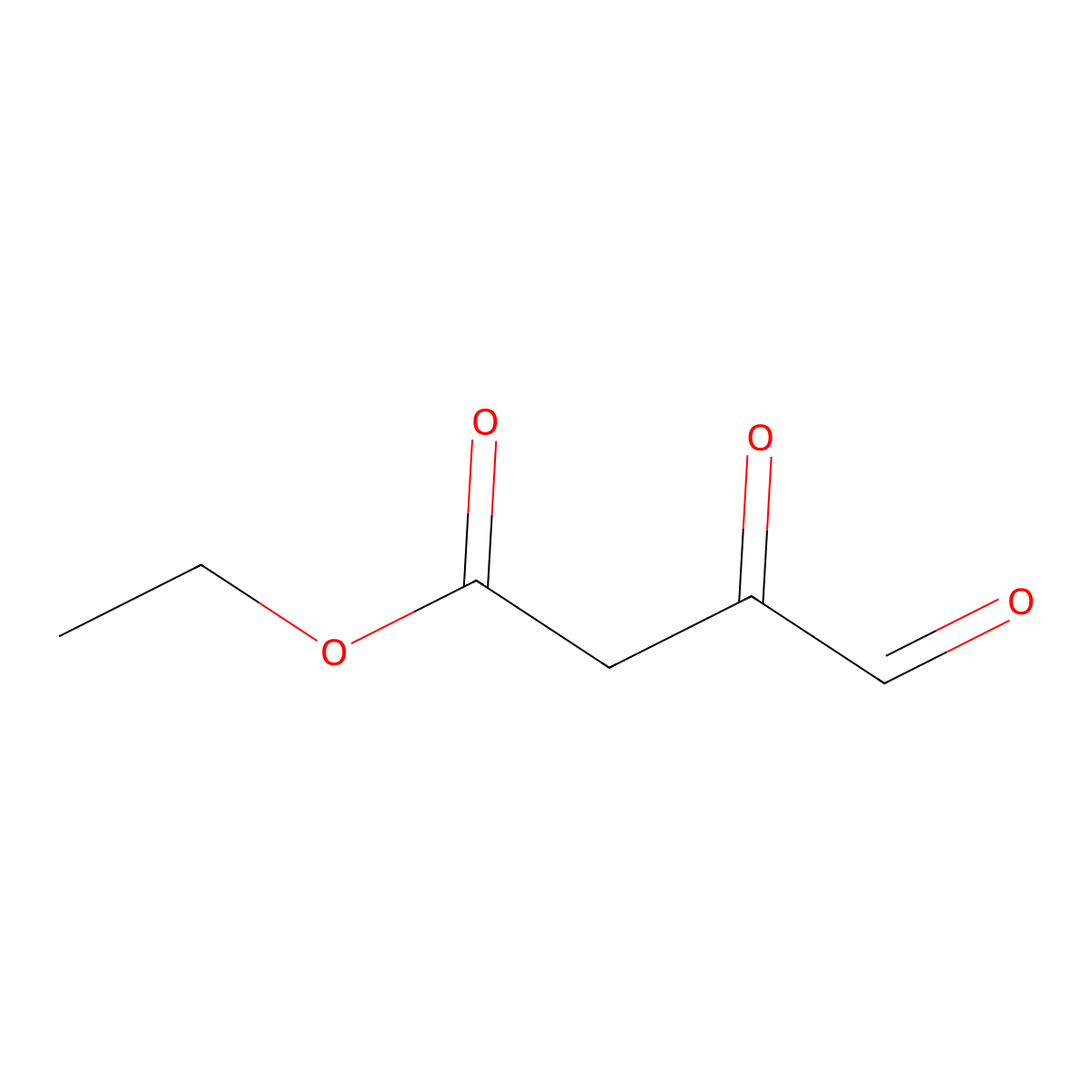 Ethyl 3,4-dioxobutanoate molecular structure, CAS 600160-23-4