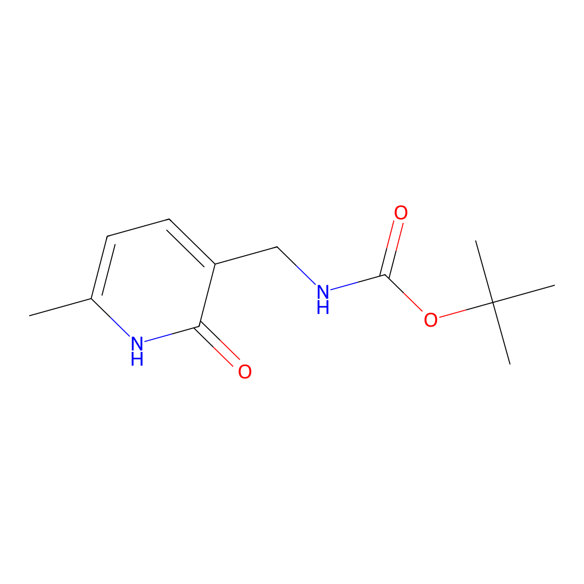 tert-butyl N-[(2-hydroxy-6-methylpyridin-3-yl)methyl]carbamate molecular structure, CAS 600164-81-6