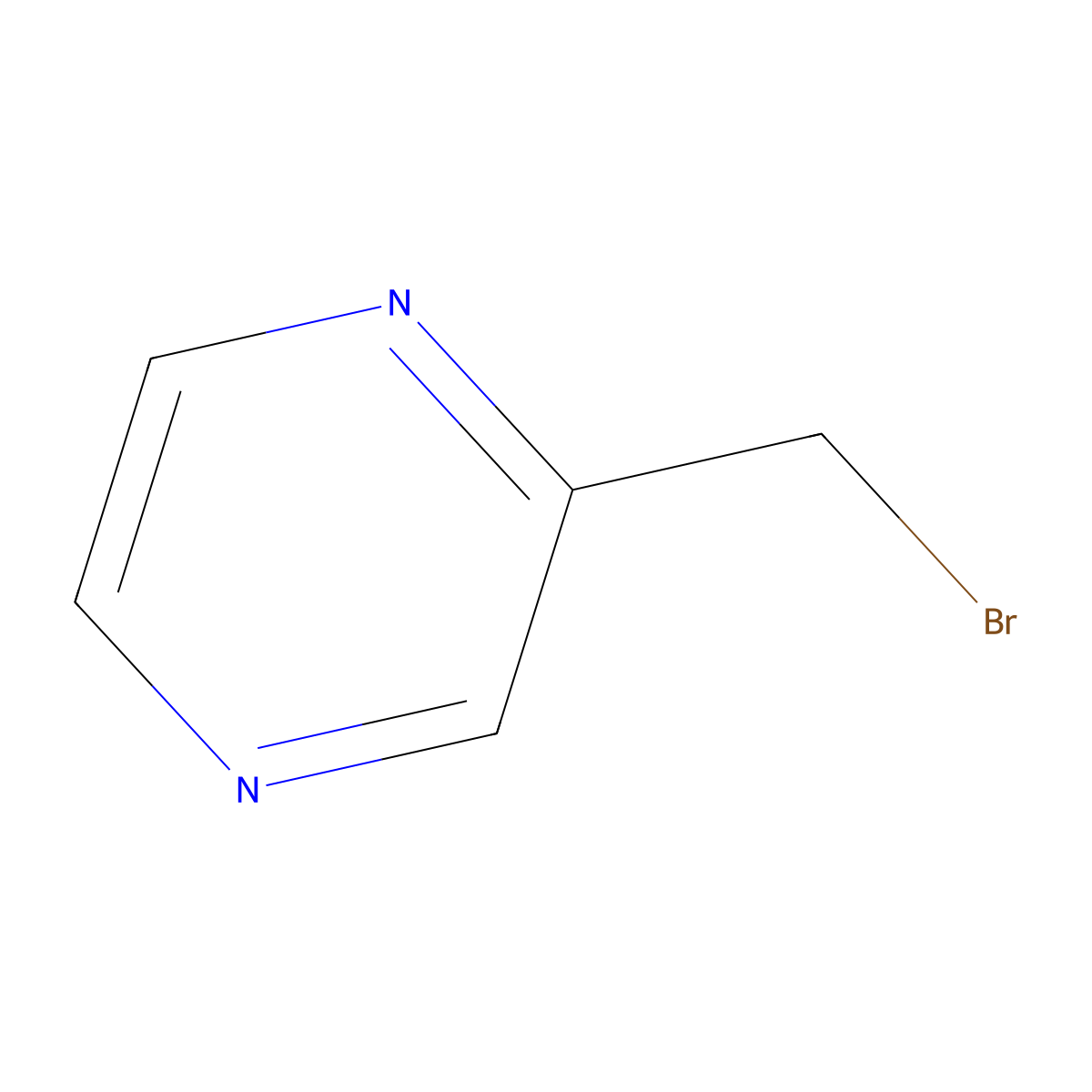2-(Bromomethyl)pyrazine molecular structure, CAS 60023-35-0