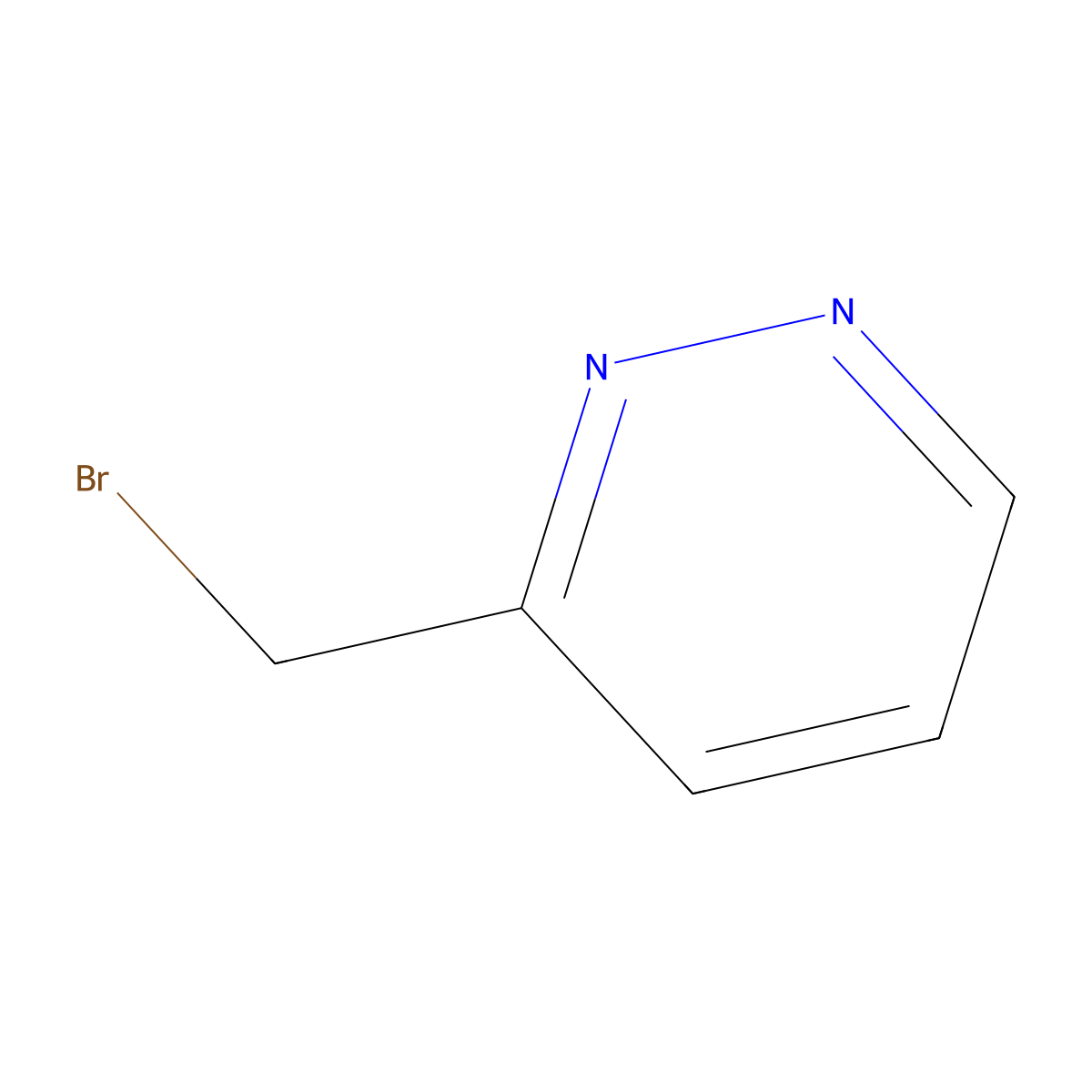 3-(Bromomethyl)pyridazine molecular structure, CAS 60023-36-1