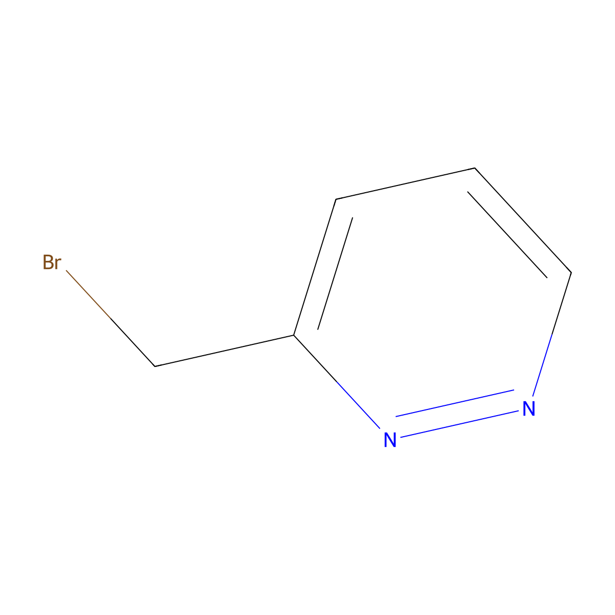 3-(Bromomethyl)pyridazine molecular structure, CAS 60023-36-1