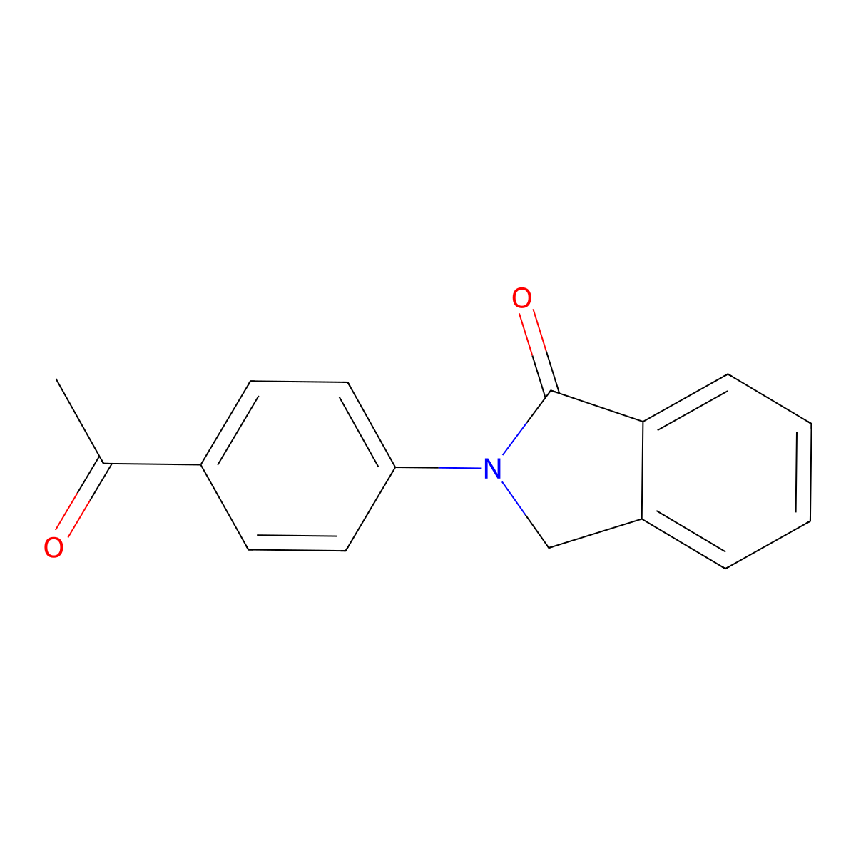 2-(4-Acetylphenyl)isoindolin-1-one molecular structure, CAS 60025-40-3