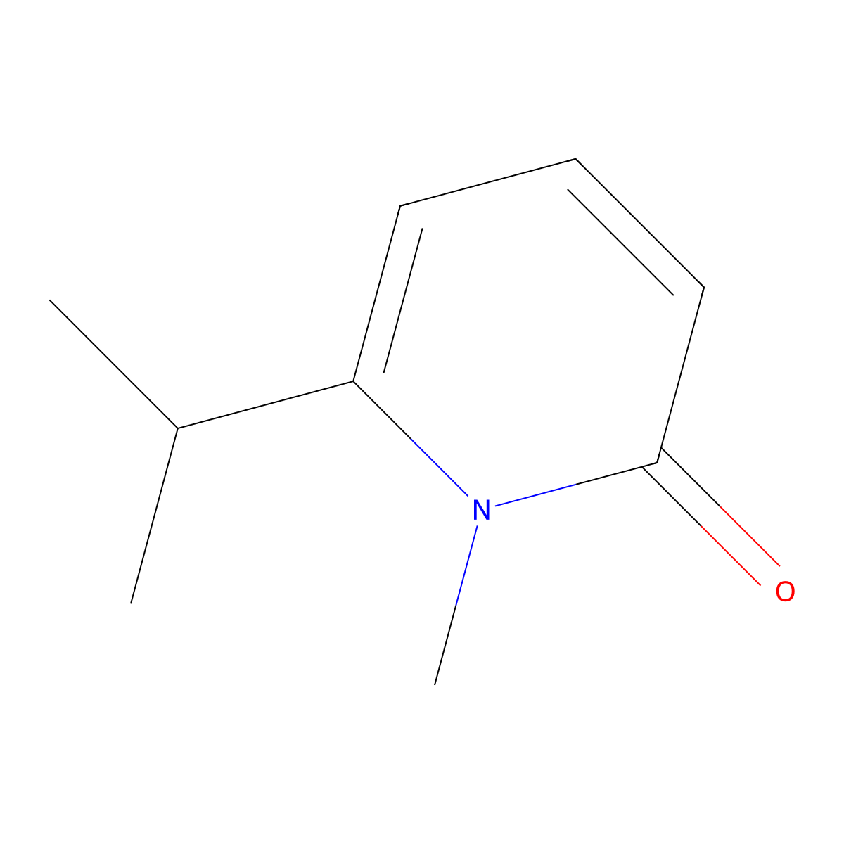 6-Isopropyl-1-methylpyridin-2(1H)-one molecular structure, CAS 60025-76-5