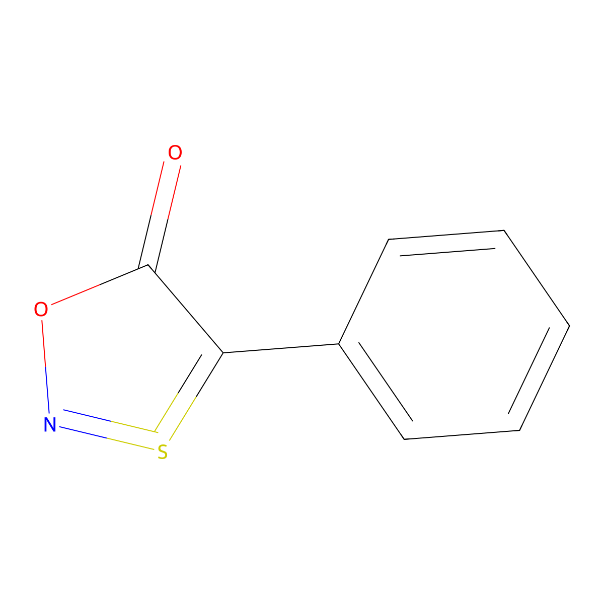 4-Phenyl-1,3,2-oxathiazol-5-one molecular structure, CAS 60027-35-2