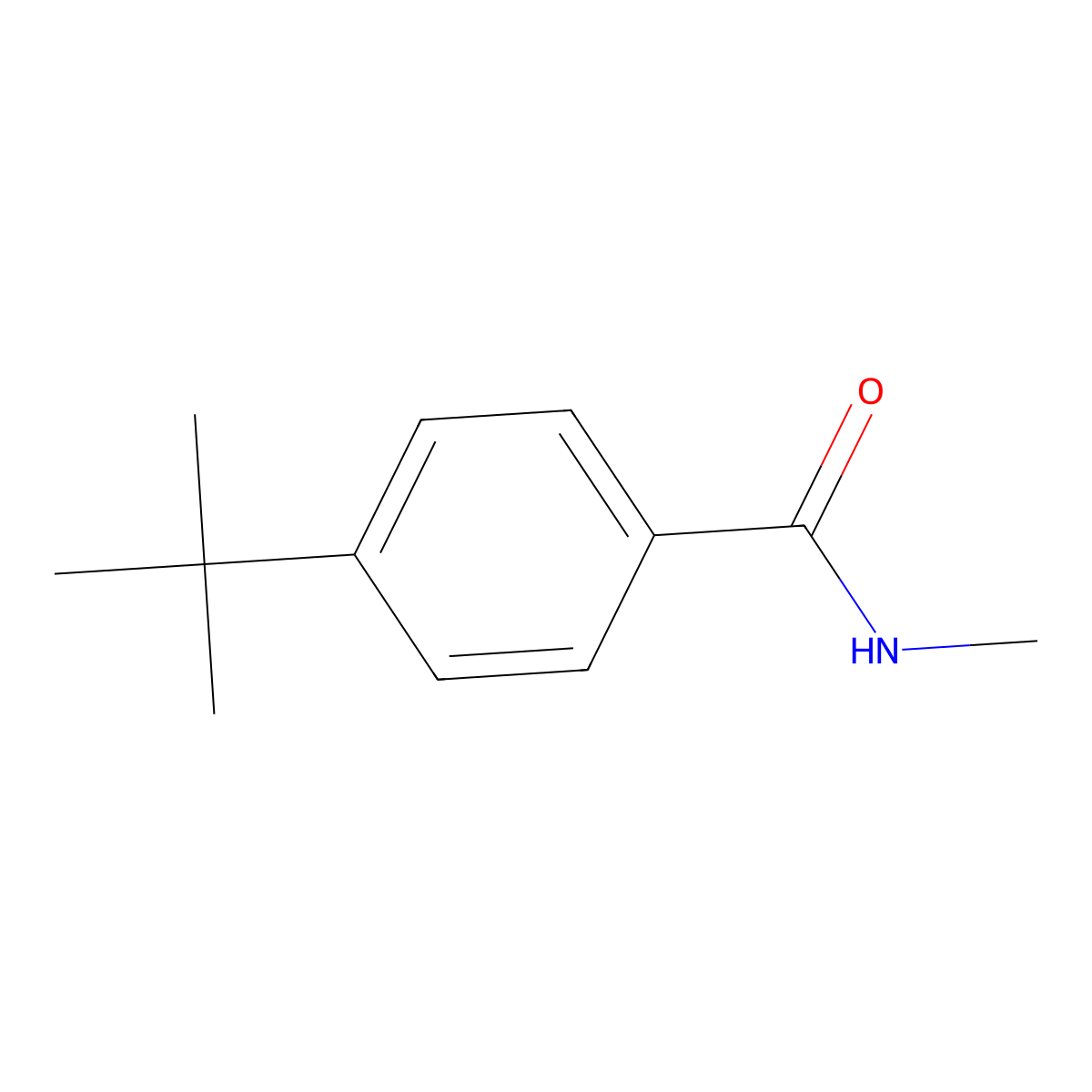 4-tert-butyl-N-methylbenzamide molecular structure, CAS 60028-84-4