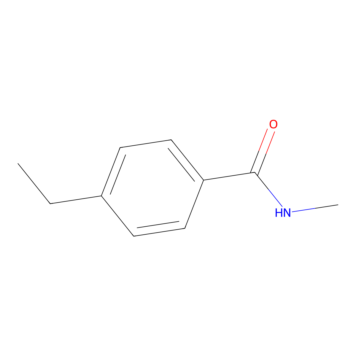 4-Ethyl-N-methylbenzamide molecular structure, CAS 60028-85-5