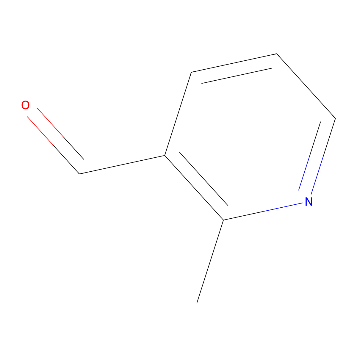 2-Methylpyridine-3-carbaldehyde molecular structure, CAS 60032-57-7