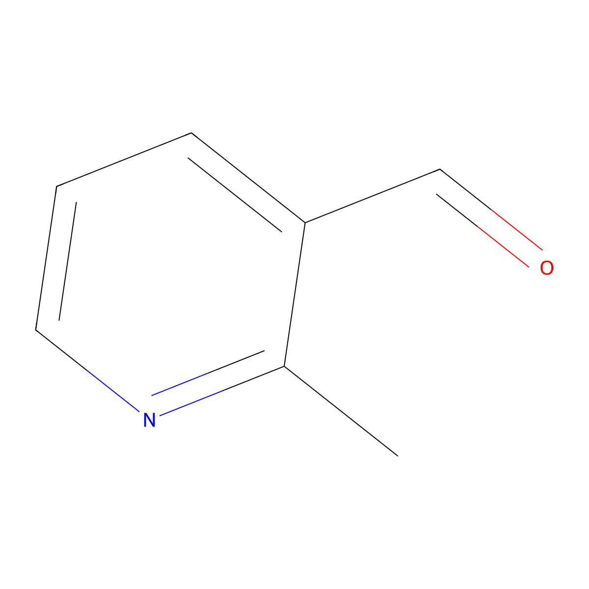 2-Methylpyridine-3-carbaldehyde molecular structure, CAS 60032-57-7