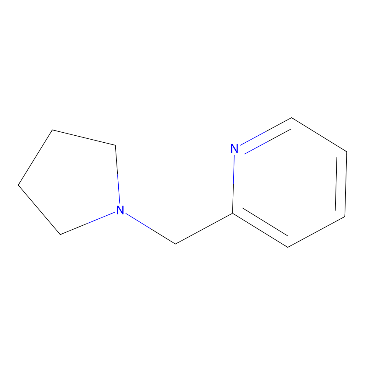 2-(Pyrrolidin-1-ylmethyl)pyridine molecular structure, CAS 60032-62-4
