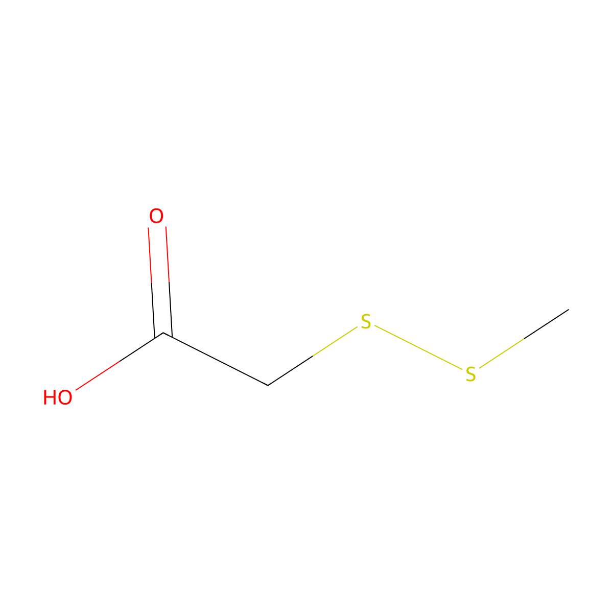 2-(Methyldisulfanyl)acetic acid molecular structure, CAS 60033-23-0