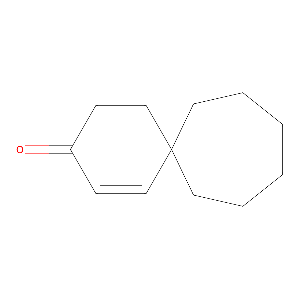Spiro(5.6)dodec-1-en-3-one molecular structure, CAS 60033-38-7