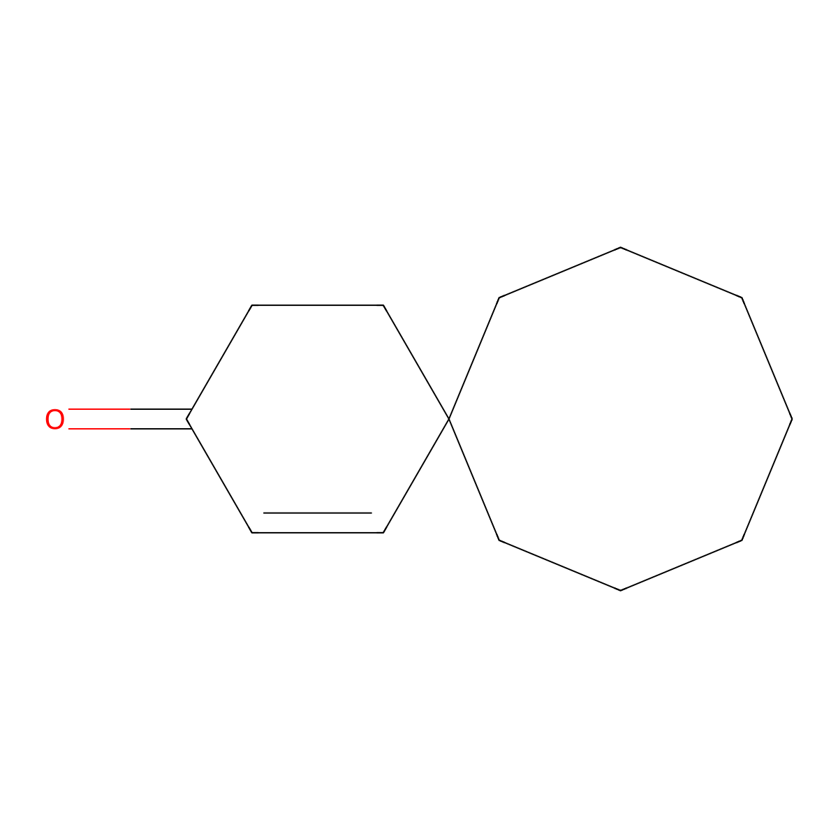 Spiro(5.7)tridec-1-ene-3-one molecular structure, CAS 60033-39-8