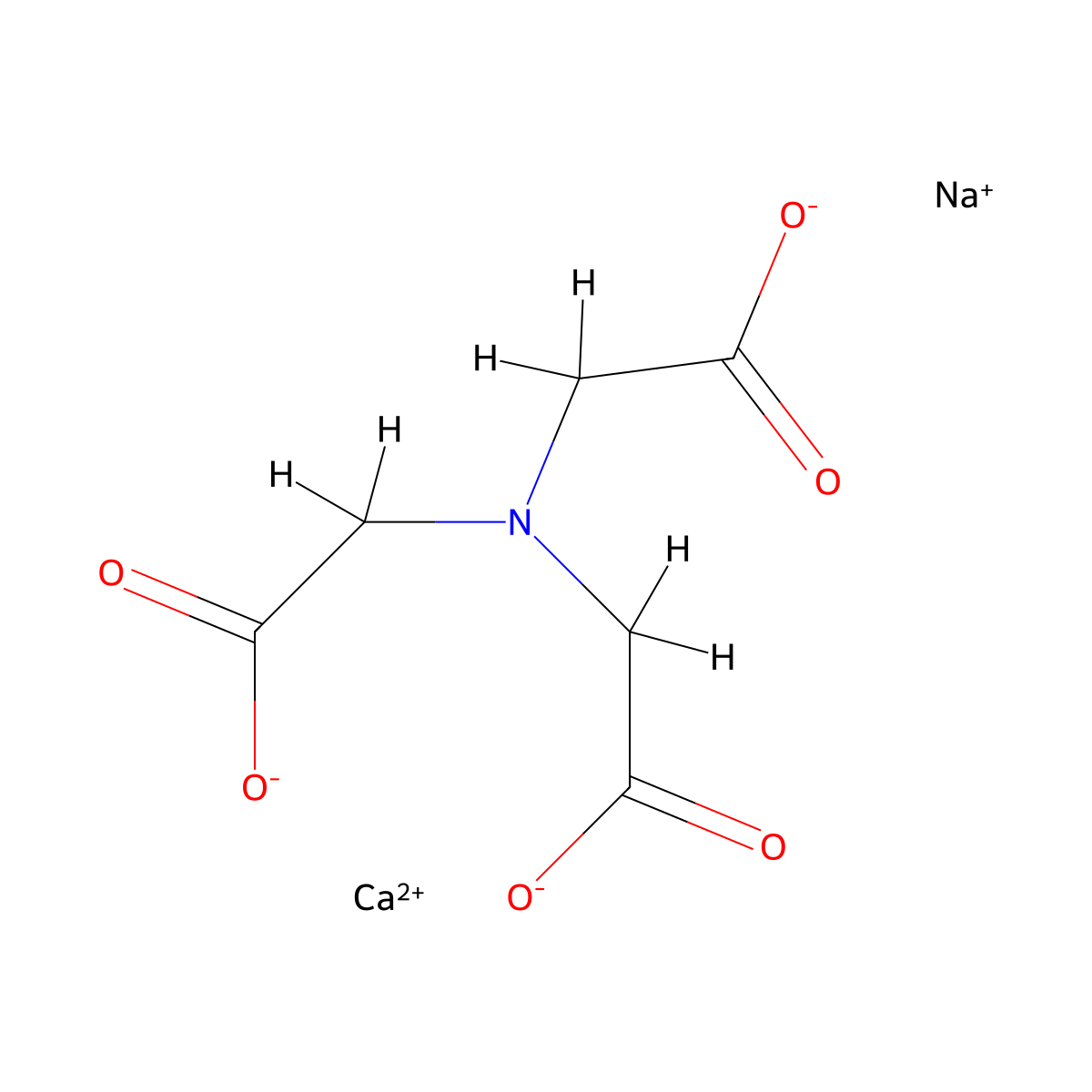 Calcium sodium nitrilotriacetate molecular structure, CAS 60034-45-9