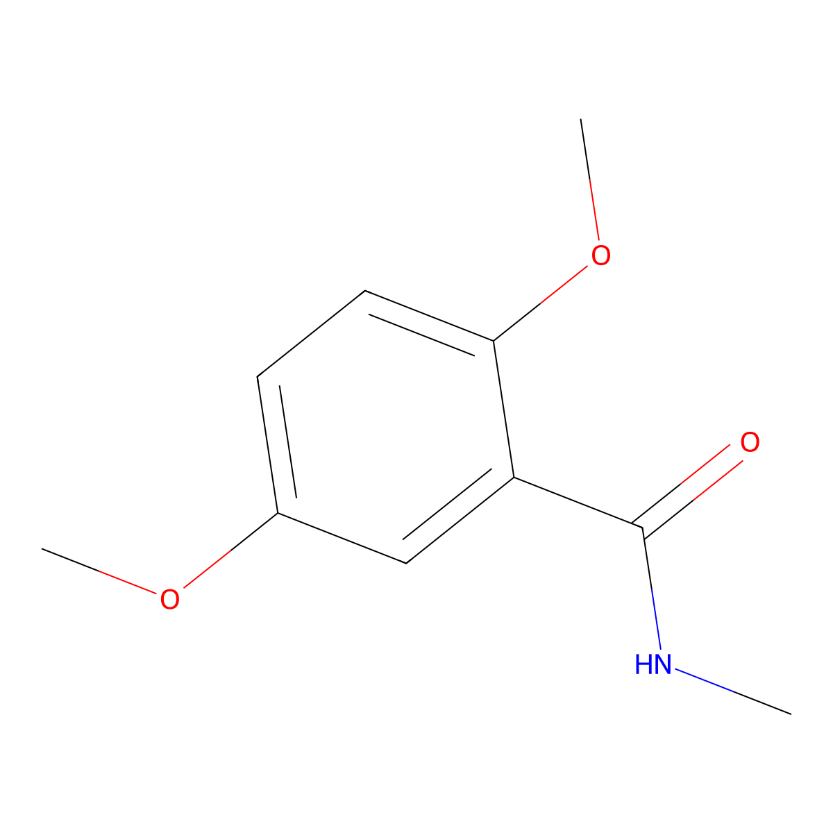 2,5-dimethoxy-N-methylbenzamide molecular structure, CAS 60034-87-9