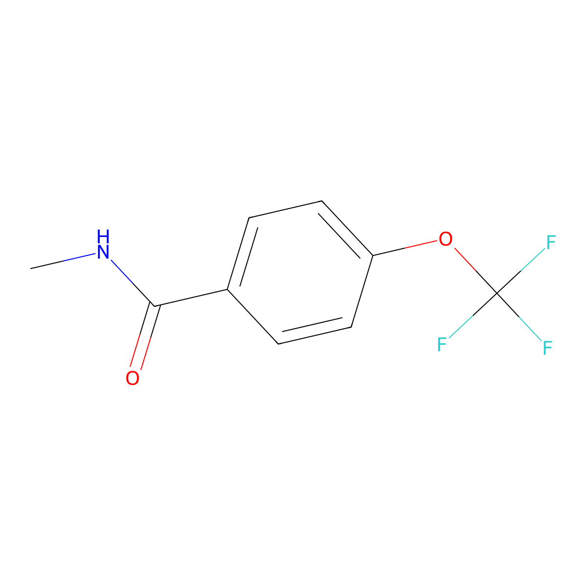 N-methyl-4-(trifluoromethoxy)benzamide molecular structure, CAS 60034-88-0